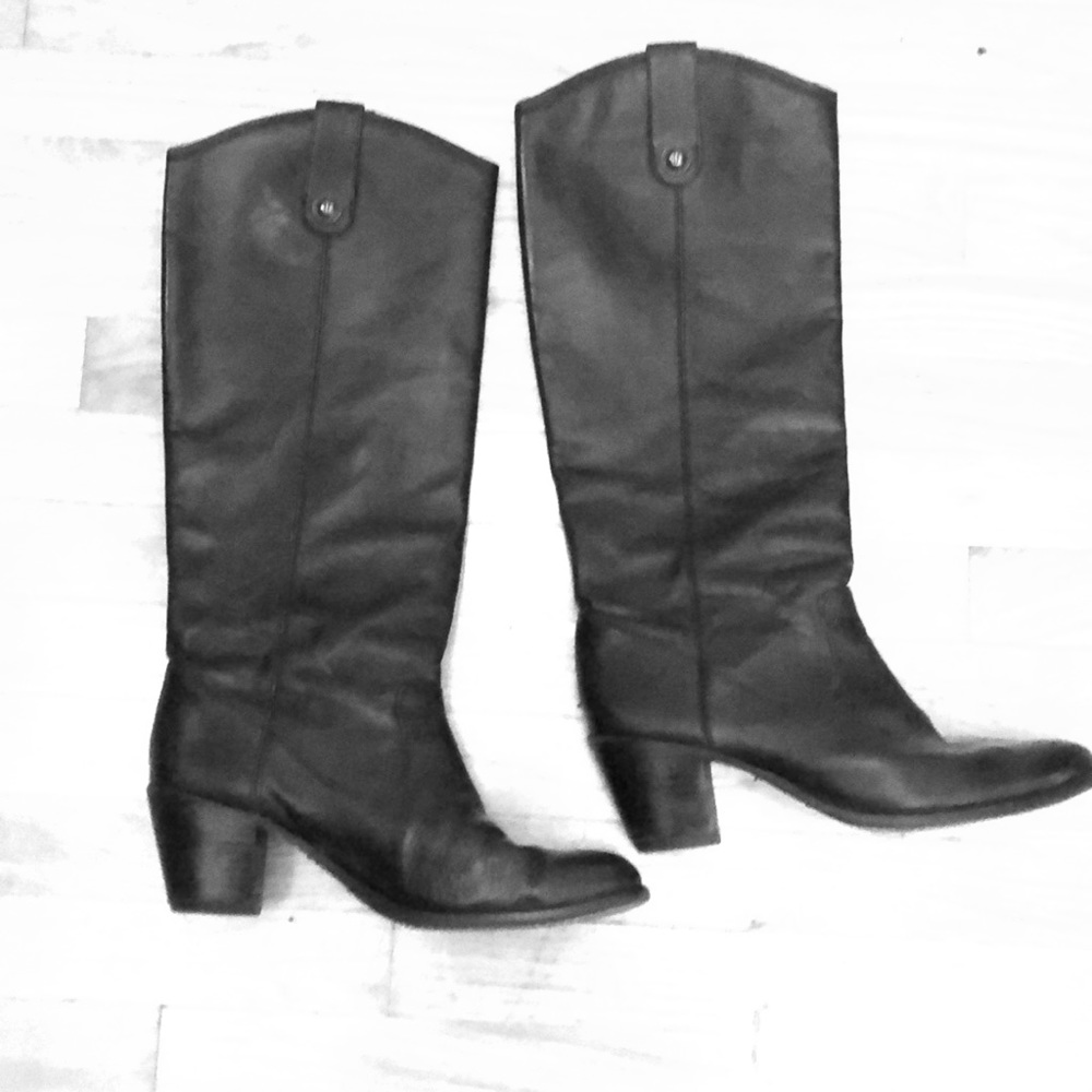 Tall Black Frye Boots